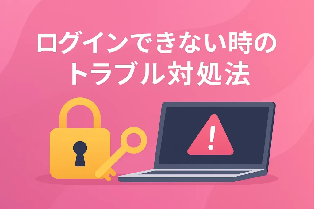 ログインできない時のトラブル対処法
